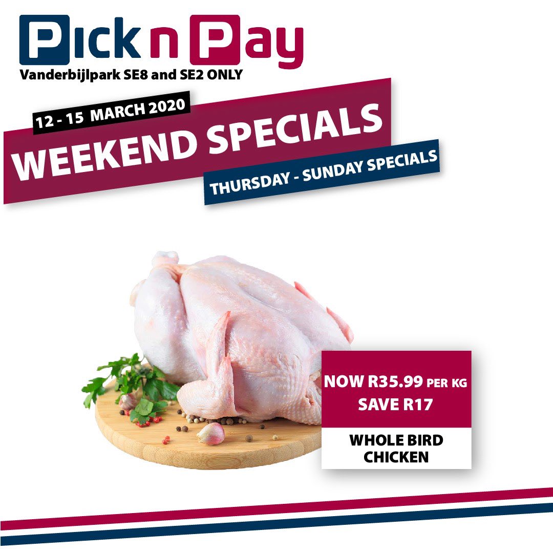 Pick ‘n Pay Vanderbijlpark on Twitter "‼️ WEEKEND SPECIALS ‼️ Visit picknpayfamilyvanderbijl