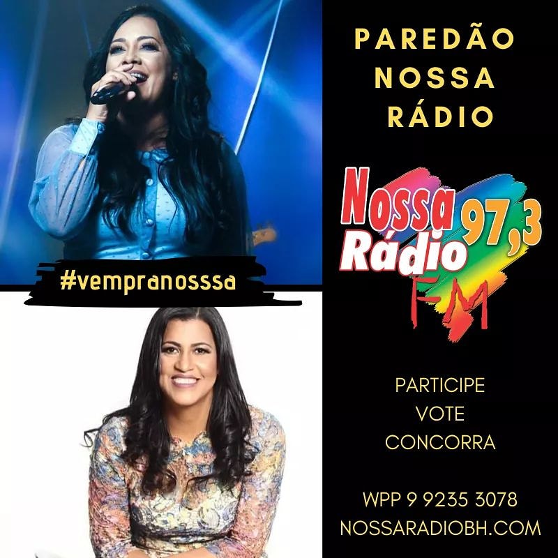 nossaradiomg's tweet photo. VOTE NA MÚSICA FAVORITA
#PAREDÃO
OPÇÃO 01 – Maurizélia - Conversando com Deus
OPÇÃO 02 – Neide Martins - Não Vou Questionar
#cantora #cantor #gospel #louvor #ritmo #pop #adoração #nacional #grupo #internacional #wpp #music #tb #saudade #ouvinte #vempranossa #maispertodevocê https://t.co/AnTPbsh4Qq