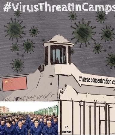 HOghuzkhan's tweet photo. Türkistanda #ToplamaKamplarındaki milyonlarca Doğu Türkistanlı Çinin Kasitli olarak virüse kurban ederek soykırıma maruz bırakmaktadır#DoğuTürkistanlı gençleri sürekli olarak #KoronaVirüsünün merkezi olan #Wuhan ve #Hubey bölgelerine taşımaya devam ediyor.https://t.co/7rLQ42LaeS https://t.co/PebtqEmmbj