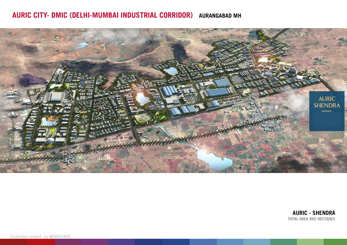 cbdhage's tweet image. #PROJECTUPDATE #DMIC is big push for make in India . its one of the corridor among CBIC .VCIC ,MBEC .
DMCI in Maharashtra proposed in Shendra Bidkin and Dighi port region .along with Japan Industrial zone ,Supa and JNPT SEZ .
So start with Shendra-Bidkin zone here, 1/5