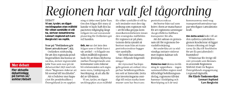 AsplundLennart's tweet photo. #FjardeTankesmedjan - Transportsystem bygger vårt samhälle, bygg där det saknas, ger störst klimatvinst och boendemöjligheter till låga kostnader, levande landsbygd, framtid för alla - satsa proaktivt nu eller ge statsstöd senare när avfolkade kommuner saknar skatteunderlag. https://t.co/921IMXqV2s