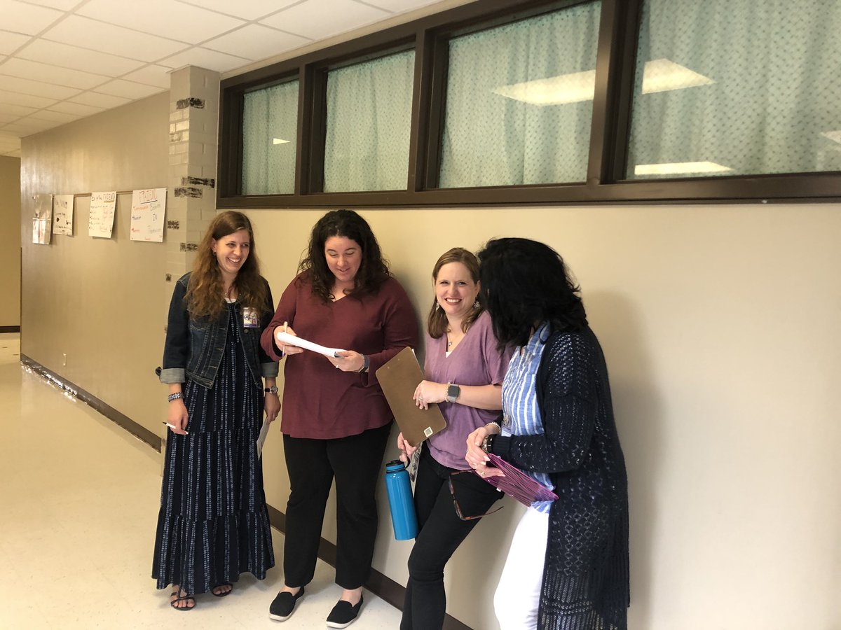 These PreK and Kinder teachers are visiting classrooms and discussing innovative instructional strategies observed! <a href="/LampasasKWE/">Kline Whitis Elem</a> #thinkbiglisd