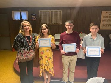 FMTigers's tweet photo. Congratulations to Mrs. Jackie Best and her students.  They read their winning essays at the Post 232 Legion last evening.  FM is very proud of their teacher and students!!!! https://t.co/Dj9SS42PBa