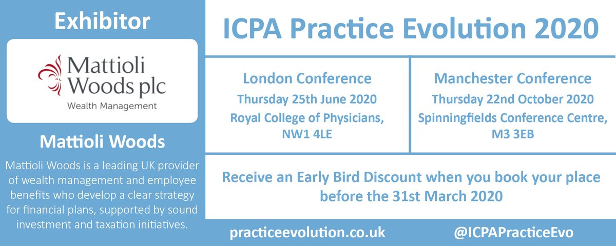 Reserve your place at Practice Evolution 2020 where <a href="/MattioliWoods/">Mattioli Woods</a> will be exhibiting #London #Manchester #PracticeEvolution ow.ly/9EqU30q8pBw