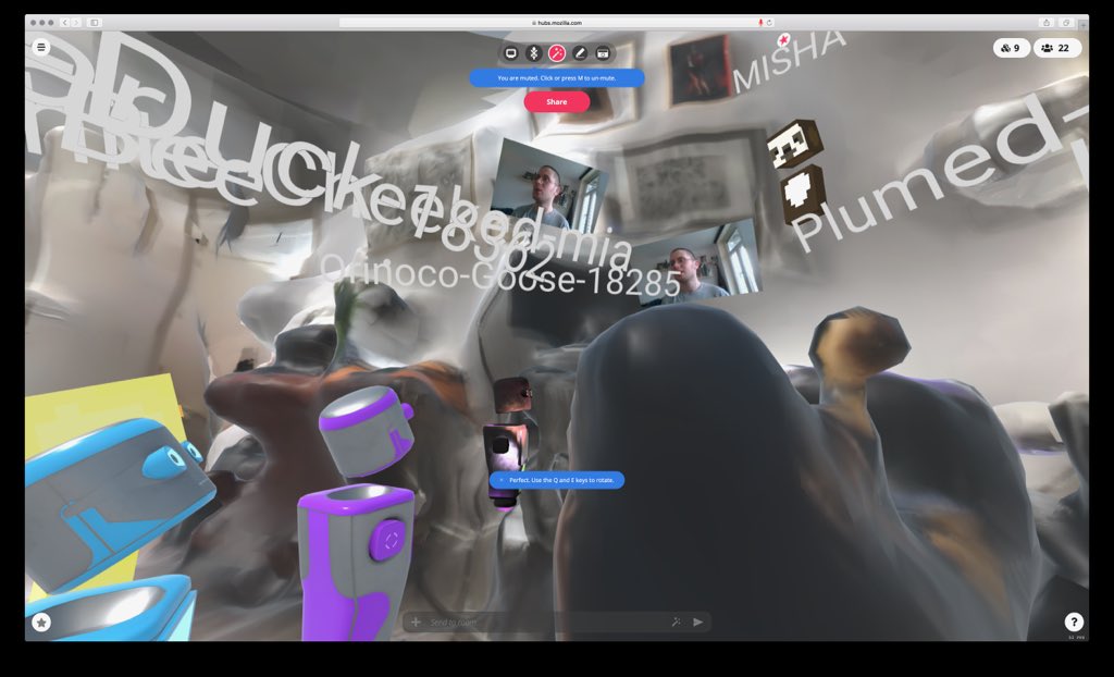 dutchtype's tweet image. When life gives you Coronavirus, make virtual lemonade! Misha having  @manandcom presentations in his virtual house today. @DAEnews