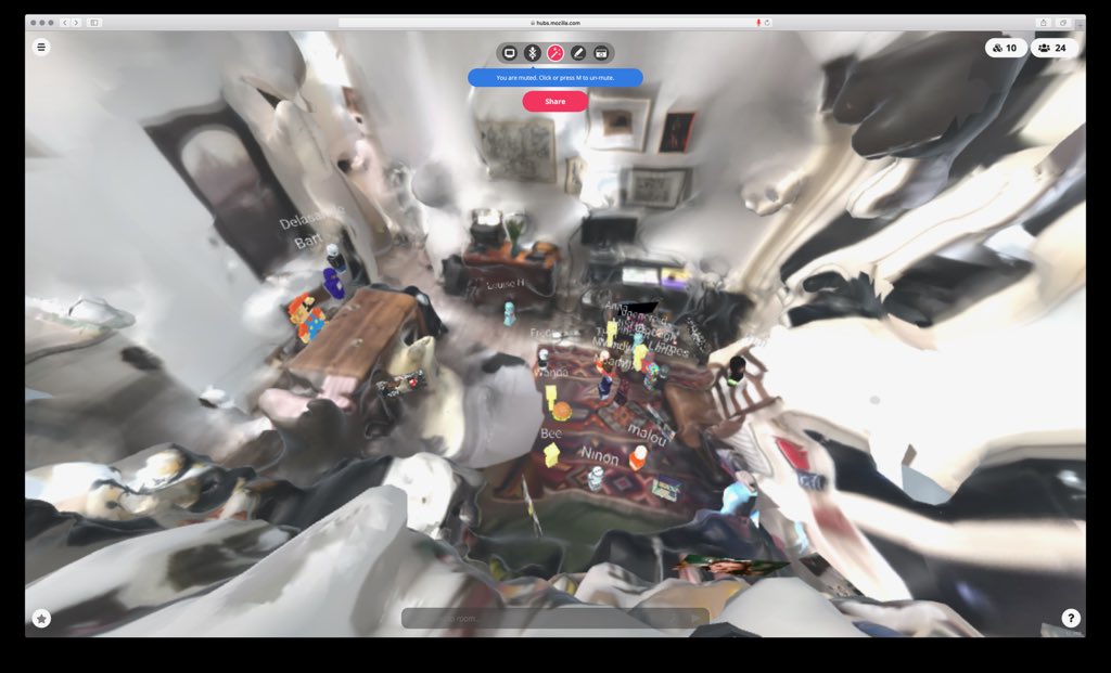 dutchtype's tweet image. When life gives you Coronavirus, make virtual lemonade! Misha having  @manandcom presentations in his virtual house today. @DAEnews