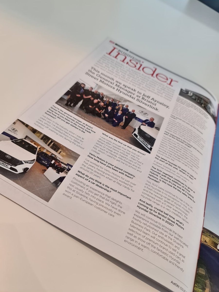 BSMSilverlink's tweet photo. If you haven’t already checked out issue 13 of ‘AutOh’ then you definitely should!

It has featured a Business Insider interview with our very own General Manager, Jeff Aynsley.

Hyundai Silverlink has been described as one of the “leading names in the North East Motoring scene” https://t.co/oAydMKCsZC