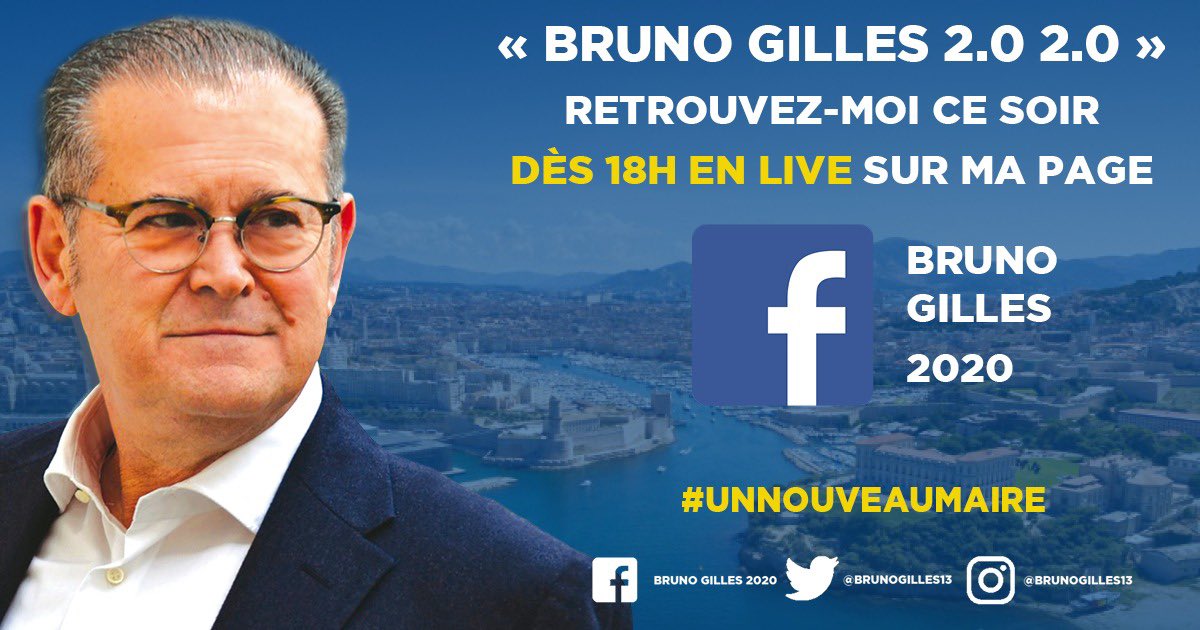 brunogilles13's tweet photo. A quelques heures du 1er tour des #Municipales2020 je vous propose de me retrouver en direct sur Facebook, dès 18h ! 

#EnsemblePourMarseille #UnNouveauMaire #BG2020 https://t.co/2lTvhTf2Hk