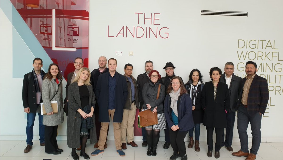 #DCF2020: Today we welcome a #Canadian delegation to #Manchester who will be exploring the city region's booming #digital and tech scene 🇨🇦🇬🇧

First stop is @MediaCityUK to explore 🌏 tech, innovation & #creative hub and leading technology space @TheLandingMCUK
#InnovationIsGREAT