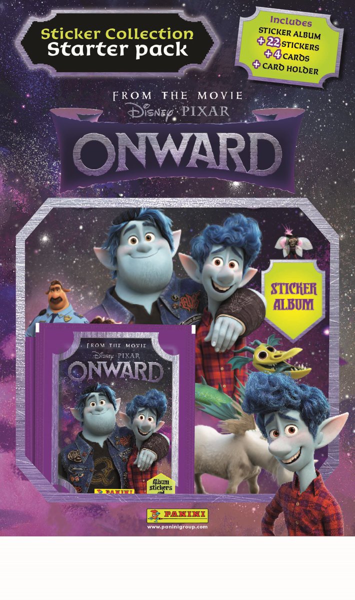 PANINI LAUNCH NEW STICKER COLLECTION!
Panini’s exciting "ONWARD" sticker collection features 192 stickers &amp; 44 cards to collect. Disney &amp; Pixar’s “Onward” introduces two elf brothers who embark on an extraordinary quest to discover if there is still a little magic left out there!