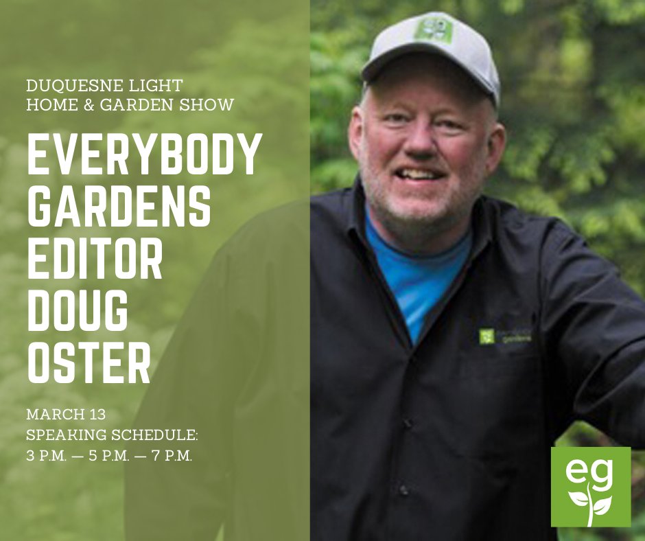 .<a href="/EverybodyGardns/">Everybody Gardens</a> editor <a href="/dougoster1/">Doug Oster</a> will be sharing his gardening knowledge all throughout the Duquesne Light <a href="/PghHomeGarden/">Pittsburgh Home and Garden Show</a> Show.
🌺 🌻 🌷 
Check out today's schedule below.
🌱 🌿 🍀 
Full schedule and how to get free tickets: gardens.everybodyshops.com/dougs-stage-sc…
