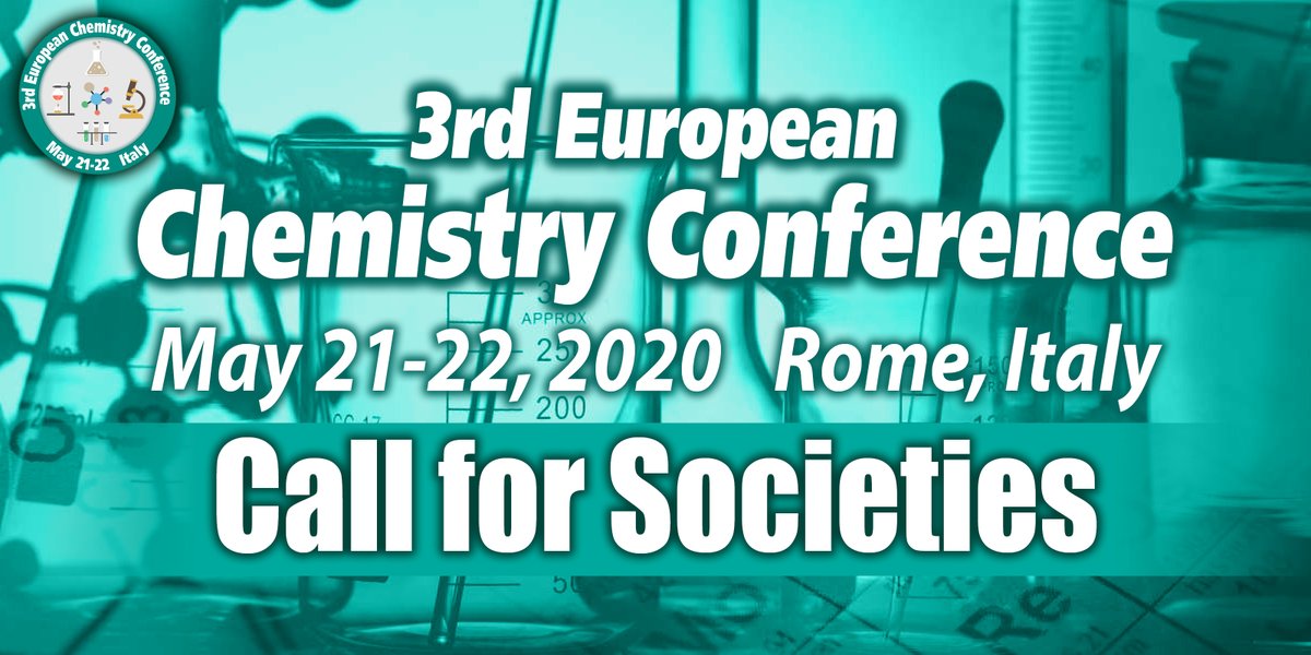 ChemistryConf's tweet photo. 3rd European Chemistry Conference: Call for Societies

 #MistconChemistryConference is a gathering #professionals, #academicians and #researchers from all over the world. 
For more information regarding our Conference, Visit our website: https://t.co/zw2lxU0GGU https://t.co/w5jaPDER2K