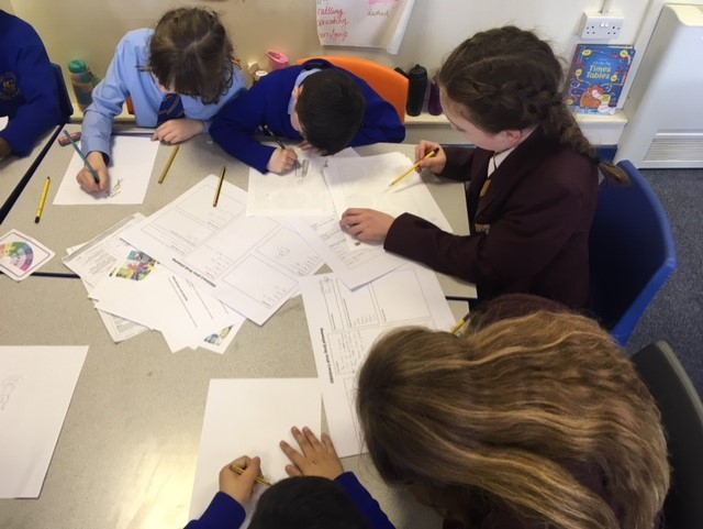 CHCHSLeeds's tweet photo. This week we took a group of Year 7 pupils to St Paul's as part of a Buddy Scheme. They helped Year 3 students to plan their own children's stories. They'll now create the books and head back to St Paul's in the summer to read them to the children there! #transitioninaction https://t.co/gpBgdZdxW2