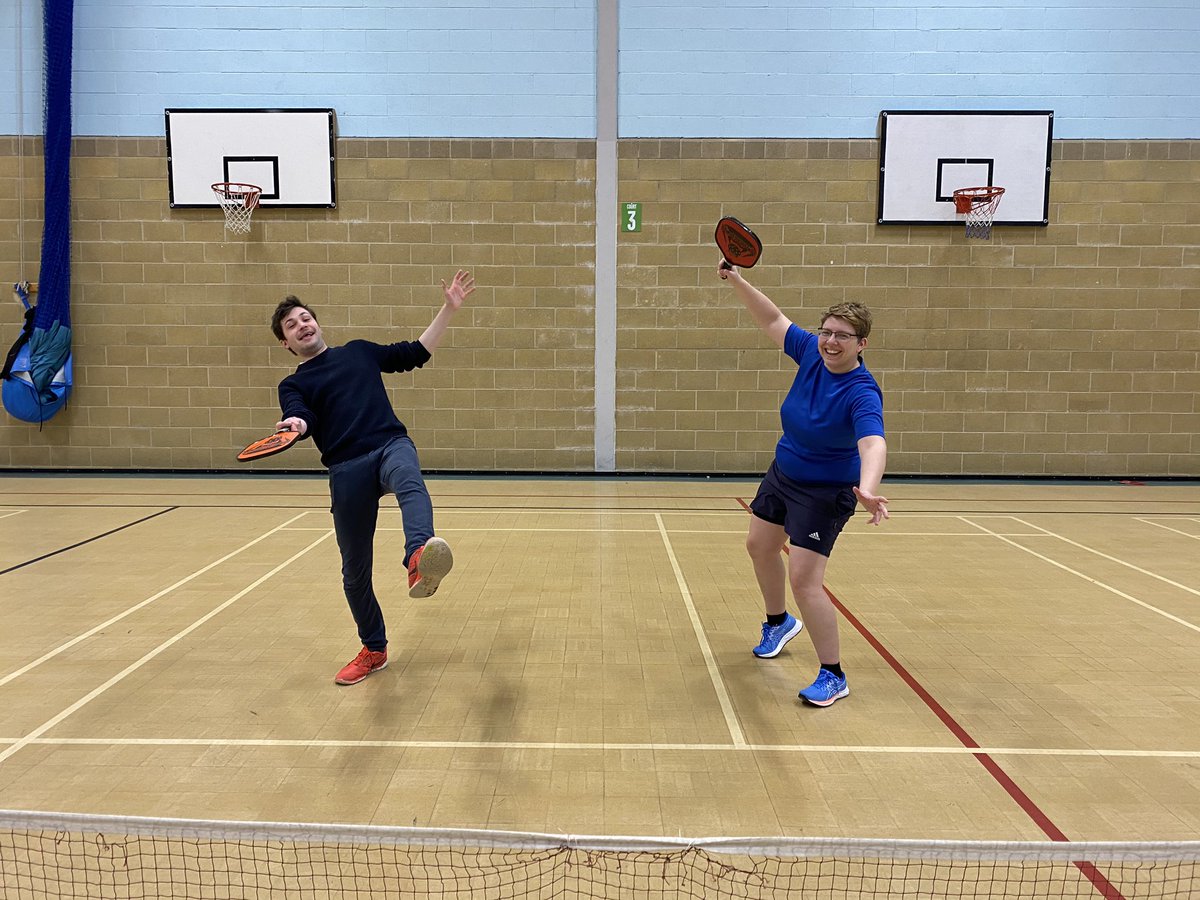 pam_radley's tweet photo. Pickleathon is well underway. Thanks to @JamesKitchinBBC for coming this morning hope you enjoyed it! 7 hrs to go! @BBCOxford @Better_Vale @Better_UK @sportrelief https://t.co/3urZyUJV3k