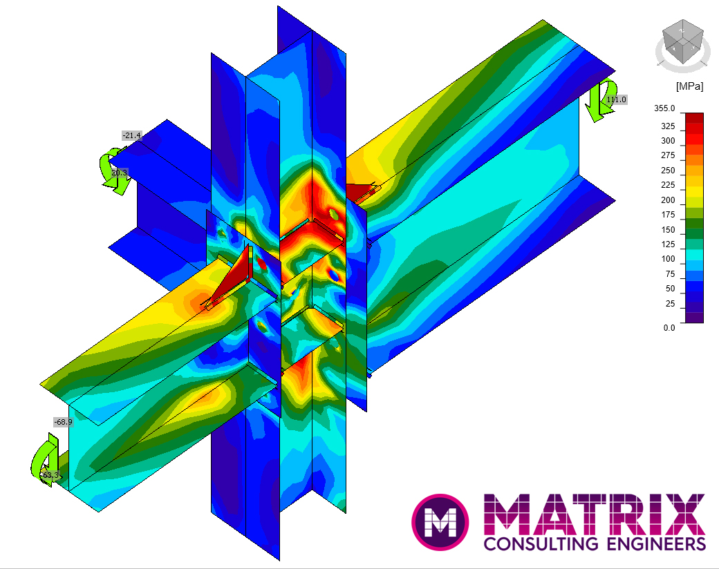 matrix_ce's tweet photo. Lots of connection designs this week using Component Based Finite Element Modelling.

#structuralengineering #steelwork #analysis #design #structure #structuralanalysis #construction #building #BIM #finiteelementanalysis https://t.co/ywCdKgTxje
