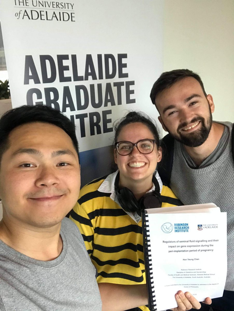 JESchjenken's tweet photo. Massive congratulations @Dexter_HY_Chan for submitting your PhD thesis this afternoon. Supervised by @RRI_Director and myself. Loads of hard work to get to this point and a huge achievement that you should be very proud of @UniofAdelaide @RobsInstitute . https://t.co/pdFxcNsyw6