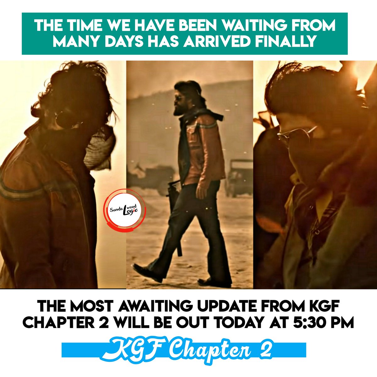 SandalwoodLogic's tweet image. Today 5:30 PM 💥🔥🔥

#KGFChapter2 #KGFChapter2Update
