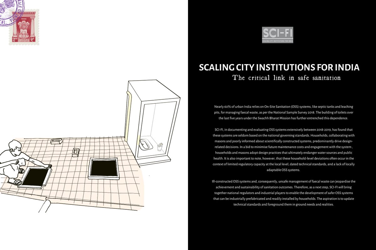 CPR_SCIFI's tweet photo. [RESEARCH TO PRACTICE]: Impact from our research: Unearthed - Facts of On-Site Sanitation in Urban India. Find out more about this one of its kind research on on-site sanitation systems here: https://t.co/fMjNTtWZii @aneha93 @aninditaee2003 @Shubhagato https://t.co/zBoBANRjbP