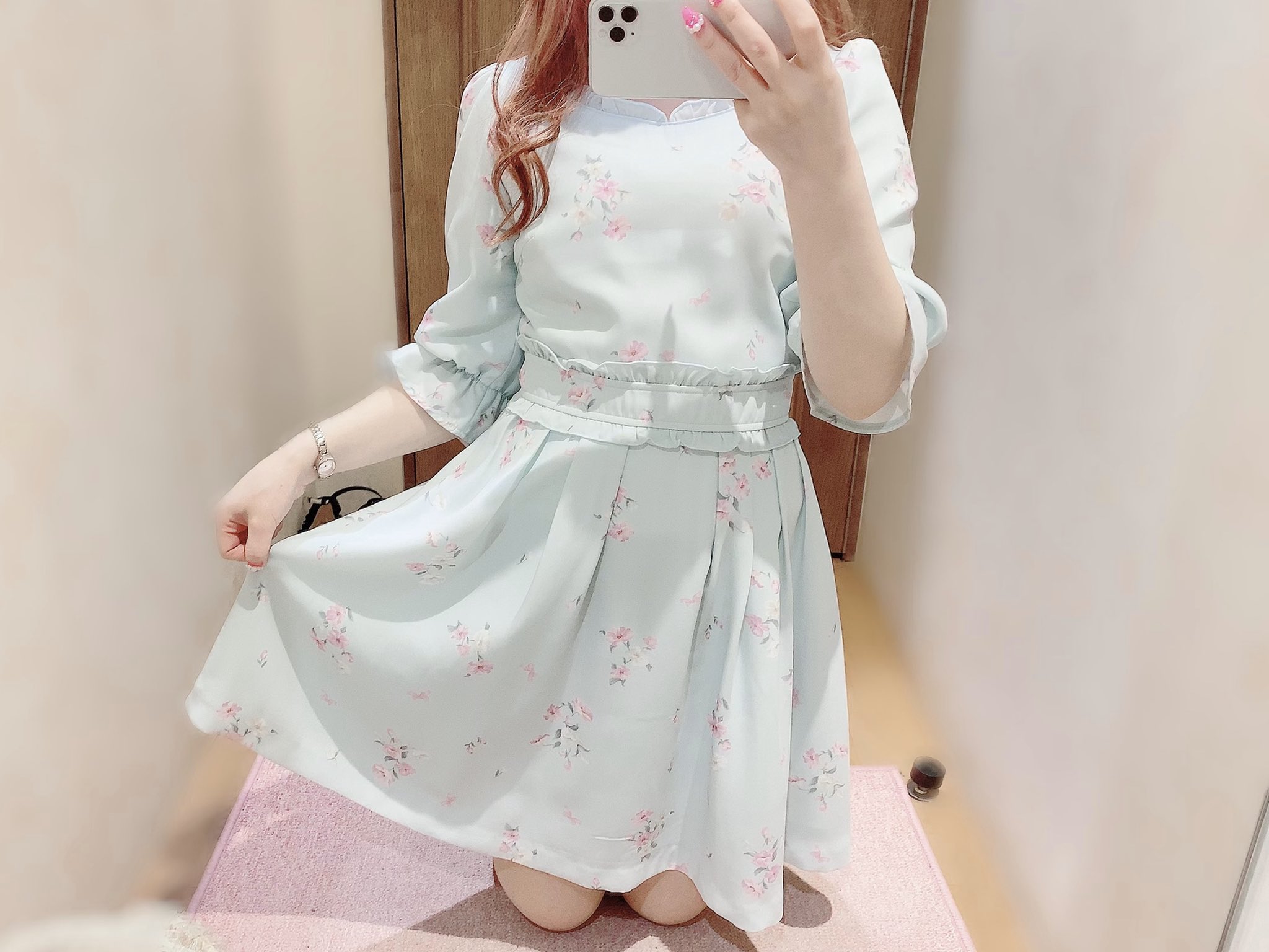 Lodispotto なんばマルイ店 New Arrival 待望のオリジナル花柄ワンピが入荷しました 今回はフルール リボン柄で甘々でお上品 オススメはミントグリーンですっ ワンピ 10 800 税 ブログ T Co Xfvud1kwud Lodispotto