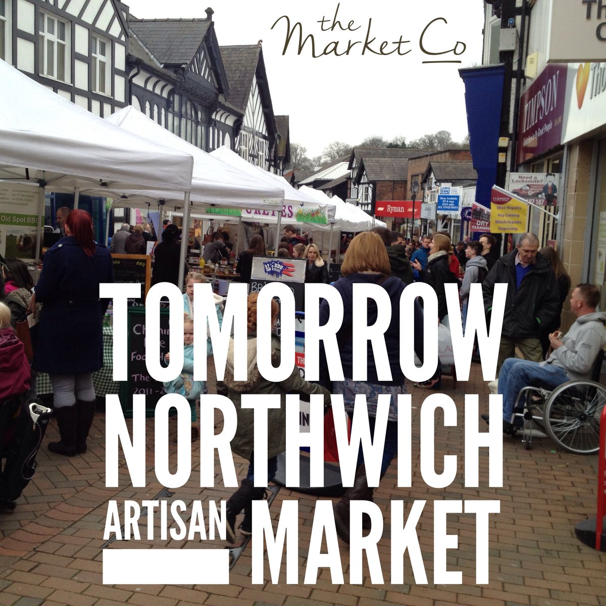 _TheMarketCo's tweet image. TOMORROW!
#Northwich Artisan Market #Cheshire
10-4
Streetfood + Northwich Pop Choir in Barons Quay
General market all along Witton Street
Bring your friends, family and the dog for a fabulous day out in this lovely town.