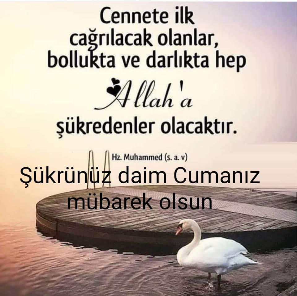 Hayırlı cumalar @Deli_dalga_ @srplshn_ @SelmaMersin23 @MuCiZE_RTE @Djlaz1969Fevzi @haci_ali_1980 @FEDAY15TEMMUZ @nesine35 @gul_gulnur2017 @ttrknn2323 @Turkish_muslim_ @elif_sultann @_S_a_V_a_S_ @HasanKacar6161 @sibelll0624 @lazyildiz34_61 @AkAkcihan @GlMentee1 @ilknur_yaran