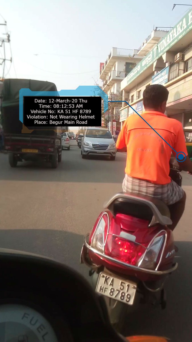 RoadSenseAI's tweet photo. #AutoBot #AI #Follow_Traffic_Rules #BangaloreCityTraffic #RidingWithoutHelmet #RoadSafety #Section194D #RoadSense @blrcitytraffic @btppubliceye #WearHelmet #RideSafely
For More Information 
https://t.co/ujrsIqs6Ht https://t.co/OEDF4U4awt