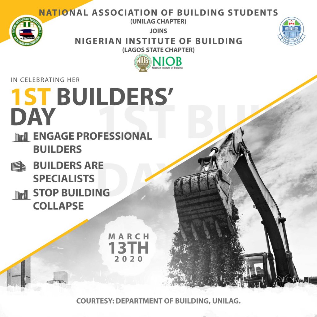moridiatjimoh1's tweet photo. 1st BUILDERS DAY👷🏾👷🏾‍♀️👷🏽‍♂️
Proud to be a part of this profession
#Engageprofessionalbuilders
#Buildersarespecialists
#Stopbuildingcollapse https://t.co/lFeh0zAFVQ