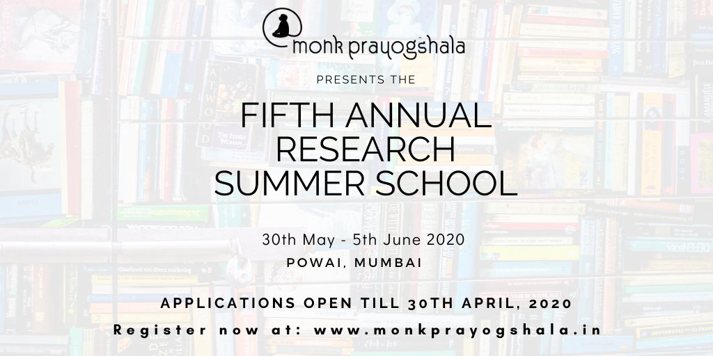 monkprayogshala's tweet image. Monk Prayogshala's Summer School aims to cover the diverse elements of #modernresearch through activity-based #learning. Have you registered for a week full of awesome #research experience yet? 

What are you waiting for? Register now! 
For more details: buff.ly/37NHoLb
