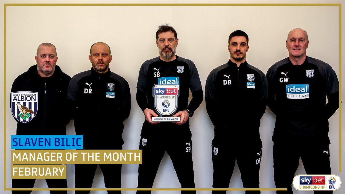 TheAlbionTalk's tweet photo. Slaven Bilić has won the Championship Manager of the Month Award for February! ⚪️🔵

Let’s hope this curse doesn’t go on for too long🤞😬

#wba #westbrom https://t.co/rOFnqORRBD