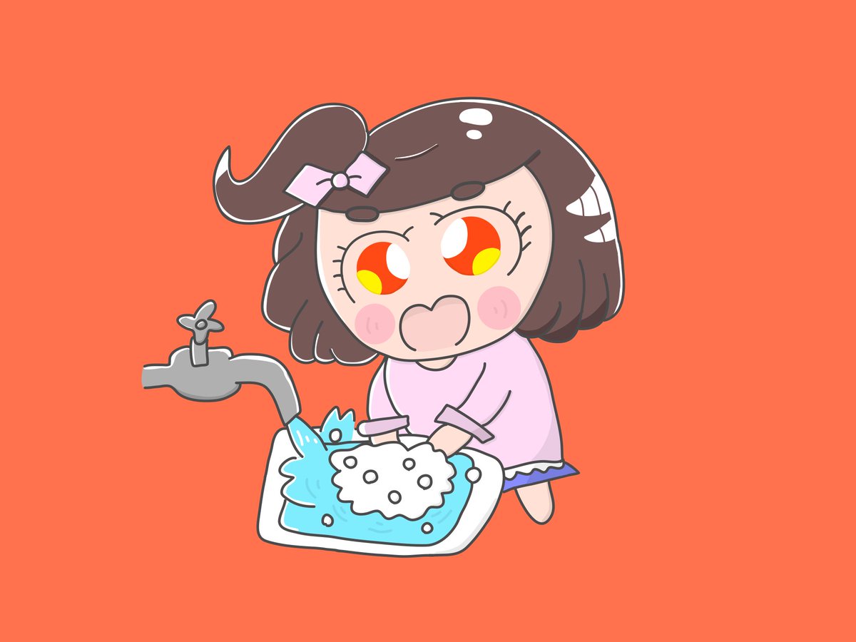 Aki イラストレーター Pa Twitter 手洗いをしている女の子 イラスト イラストレーター アート 絵 Artlife Illust Illustrator Art 子供 女の子 Kids Girl 手洗い イラスト好きな人と繋がりたい お絵描き好きな人と繋がりたい 絵描きさんと繫がり