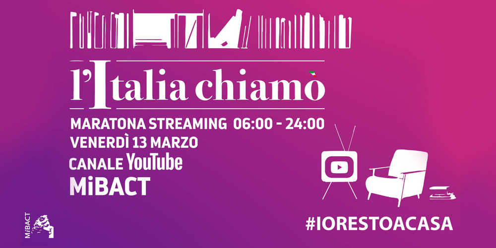 AlekosPrete's tweet photo. #ItaliaChiamo la maratona streaming nata spontaneamente sulla rete che vede molti artisti, giornalisti musei e istituzioni culturali impegnati in un grande evento finalizzato alla raccolta fondi per la @DPCgov. Sul canale YouTube del @_MiBACT https://t.co/72sijpdw6b #iorestoacasa https://t.co/4Q6Fyy404s