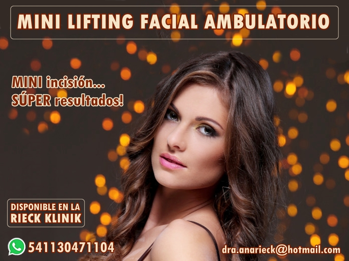 RKlinik's tweet photo. —MINI LIFTING FACIAL AMBULATORIO—
"Mini" incisión, resultados "súper".
Disponible en RIECK KLINIK.
Estamos en Av. Miero 2102, LA REJA, PDO. DE MORENO, PCIA DE BUENOS AIRES.
Más info por whatsapp 541130471104 o en dra.anarieck@hotmail.com
#lifting #minilifting #cirugiaestetica https://t.co/kXRRwagapS