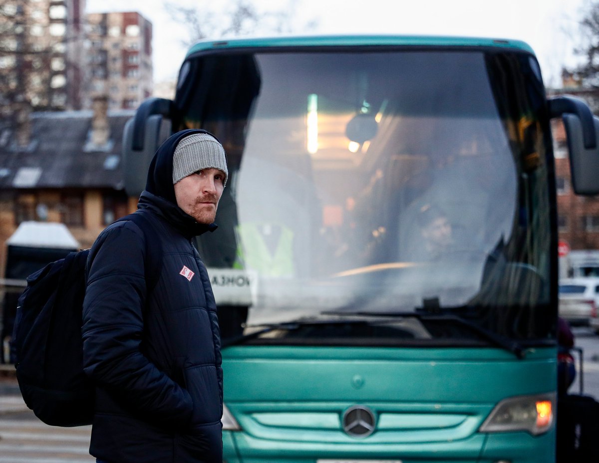 SpartakHb's tweet photo. ПРИВЕТ, ПЕРМЬ 👋🏻 Мы добрались до точки назначения и начинаем подготовку к кубковым выходным 😤#гандбол #Спартак #СпартакМосква #КубокРоссии https://t.co/JQovIhOTrI