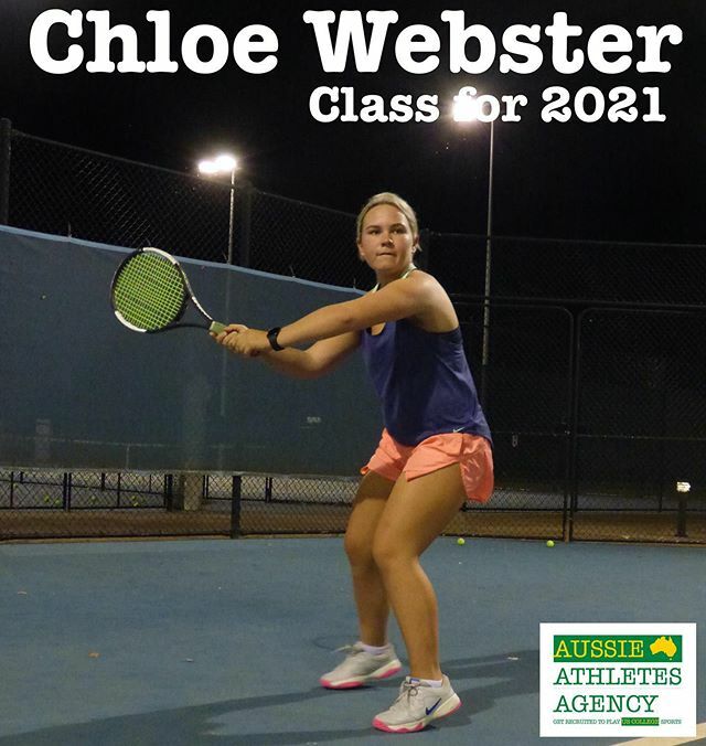 AussieAthletes's tweet photo. @chloe_webster has joined @aussieathletesagency’s U.S. College Recruitment Class for 2021!

#collegetennis #tennis #aussieathletesagency #aaa #collegesports https://t.co/2B7YLBMhej https://t.co/dQmWbGnW3h