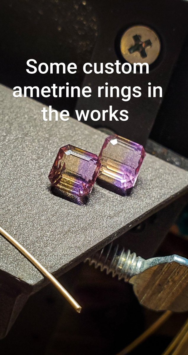 These ametrine rings are selling like 🔥🔥🔥
Got a couple more in the works, one in silver and one in yellow gold