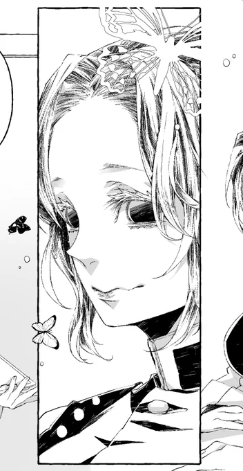 【進捗】
しのぶさんの睫毛と唇描いてるとき最高楽しい✨ 