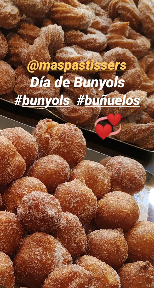 MasPastissers's tweet photo. Bon dia a tothom!!
Avui Divendres de Quaresma i a Mas Pastissers és dia de Bunyols.
Que us sembla si paseu a buscar els vostres i gaudiu d'una de les nostres creacions millor valorades per els nostres clients.
A Mas Pastissers ens agrada fer les coses ben bones!! https://t.co/8cfj7ZUt9E