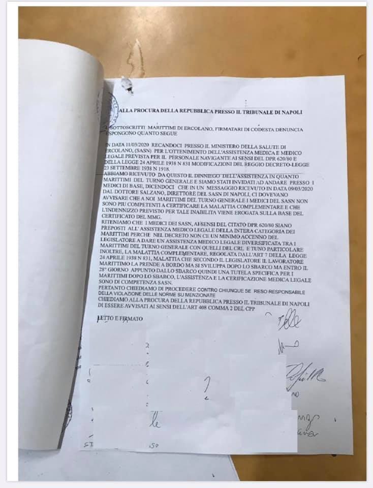 InfoMarittimi's tweet photo. I marittimi denunciano alla procura le prepotenze del ministro della salute. Stanchi di subire da oggi i lavoratori inizieranno a denunciare tutti dagli armatori ai sindacalisti.
#Cgil #Cisl #Uilt #Ugl #Orsa #Cisal
#MIT https://t.co/Bj9Dos1uEt