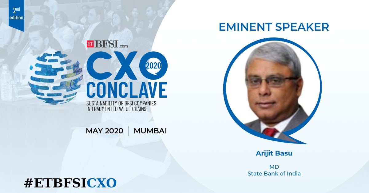 ETBFSI's tweet photo. We are very proud to announce that 𝐀𝐫𝐢𝐣𝐢𝐭 𝐁𝐚𝐬𝐮, MD, State Bank of India will be joining us as an eminent speaker for 𝐄𝐓𝐁𝐅𝐒𝐈 𝐂𝐗𝐎 𝐂𝐨𝐧𝐜𝐥𝐚𝐯𝐞 𝟐𝟎𝟐𝟎.
Click here to Express Interest: https://t.co/vkML8NDVAs
#ETBFSICXO #ArijitBasu @TheOfficialSBI https://t.co/VVLS25UAHF