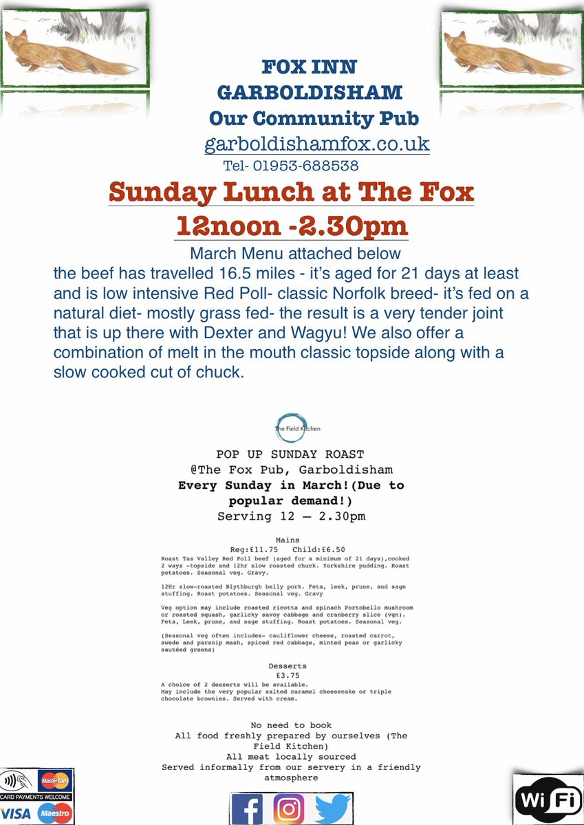 Fox Inn Garboldisham tweet media