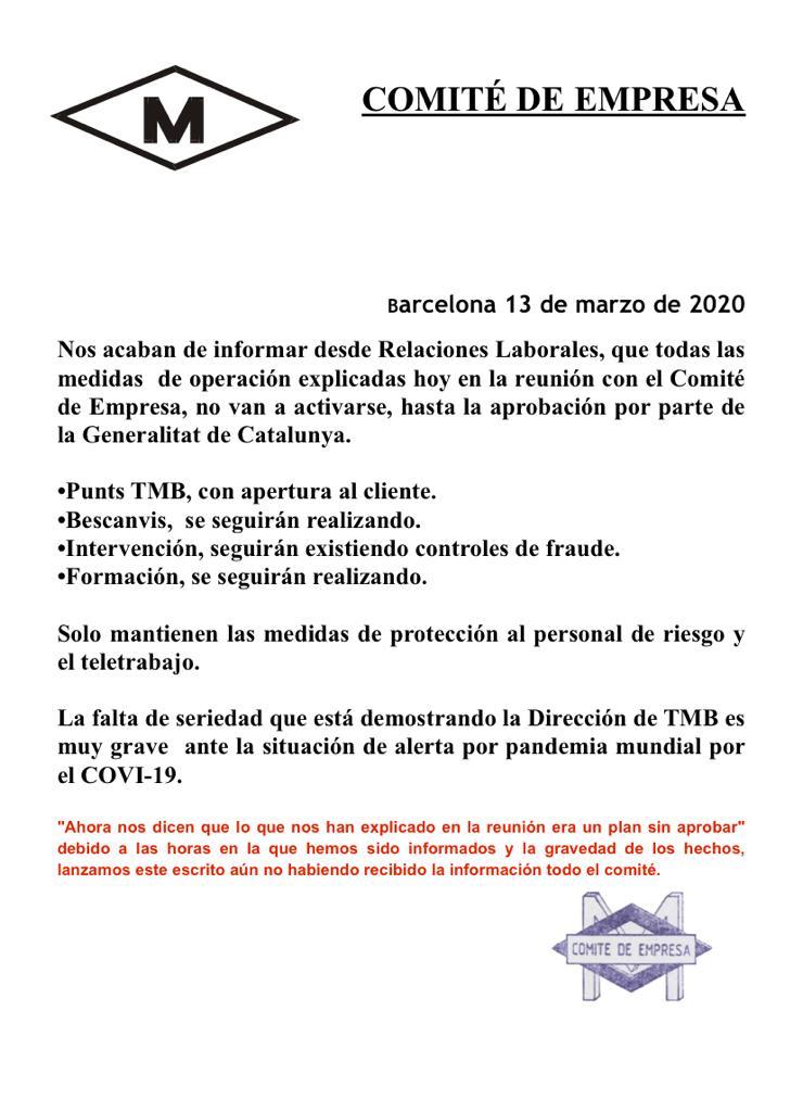 Conrayas's tweet image. Mesures que s&apos;aplicaran, o no...
#privilegis #metrobcn