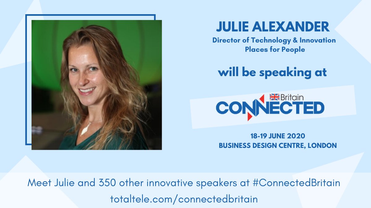 📢 CONFIRMED #ConnectedBritain Speaker! Julie Alexander, Director Of Technology And Innovation, @placesforpeople — Julie will be joining a panel on smart buildings.

Come meet Julie at #ConnectedBritain

buff.ly/33jHfy1 <<