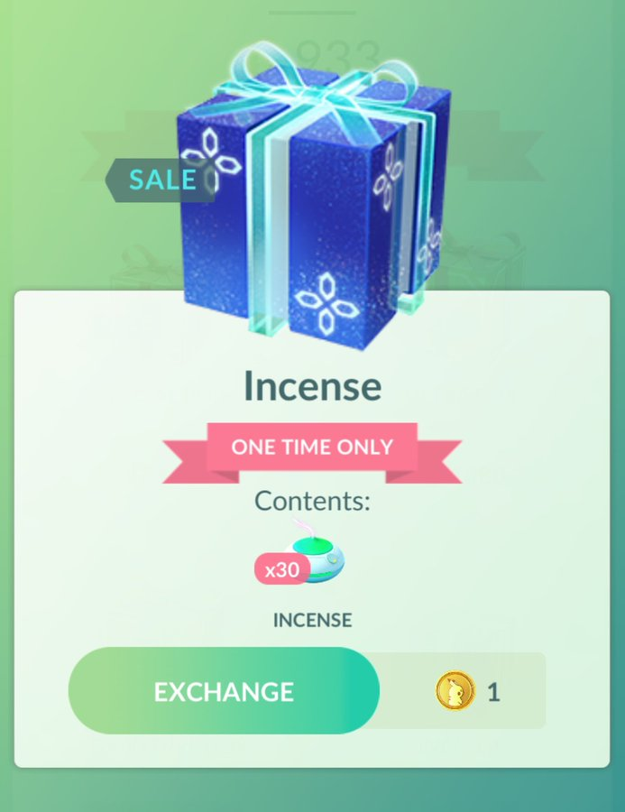 Pokemon_ROOM's tweet photo. Niantic just made this Incense box due to fears of COVID-19, you'll be able to purchase it one time only and it has inside 30 incenses with a duration of 1 hour. One pokecoin only! https://t.co/qufAJazwHG