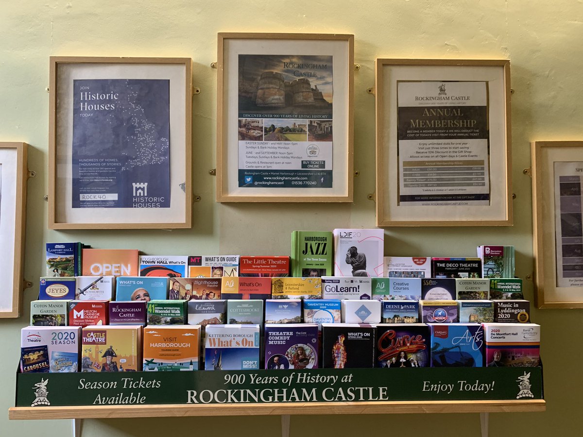 @rockinghamcastl refilled @CurveLeicester @leicestermuseum @LeicsNGS @thecorecorby @KetteringBC @castle_WEL @HarboroughVisit @KHTheatre @KelmarshHall @HoldenbyHouse @DeenePark @NorthamptonShoe @AttenboroughAC @lighthousekett @thelittleleics @SerendipityInfo @decotheatre