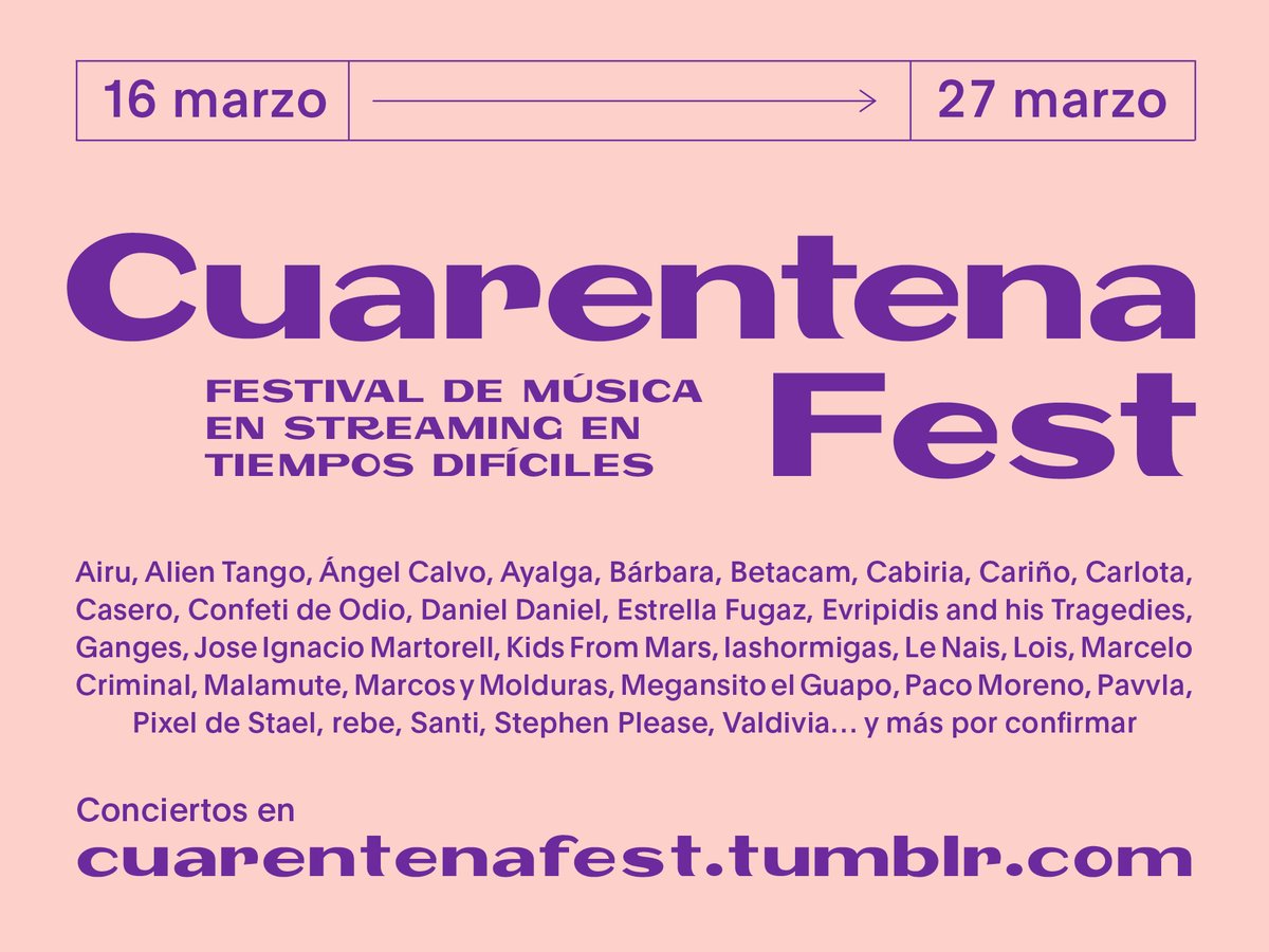 Cuarentena Fest tweet media