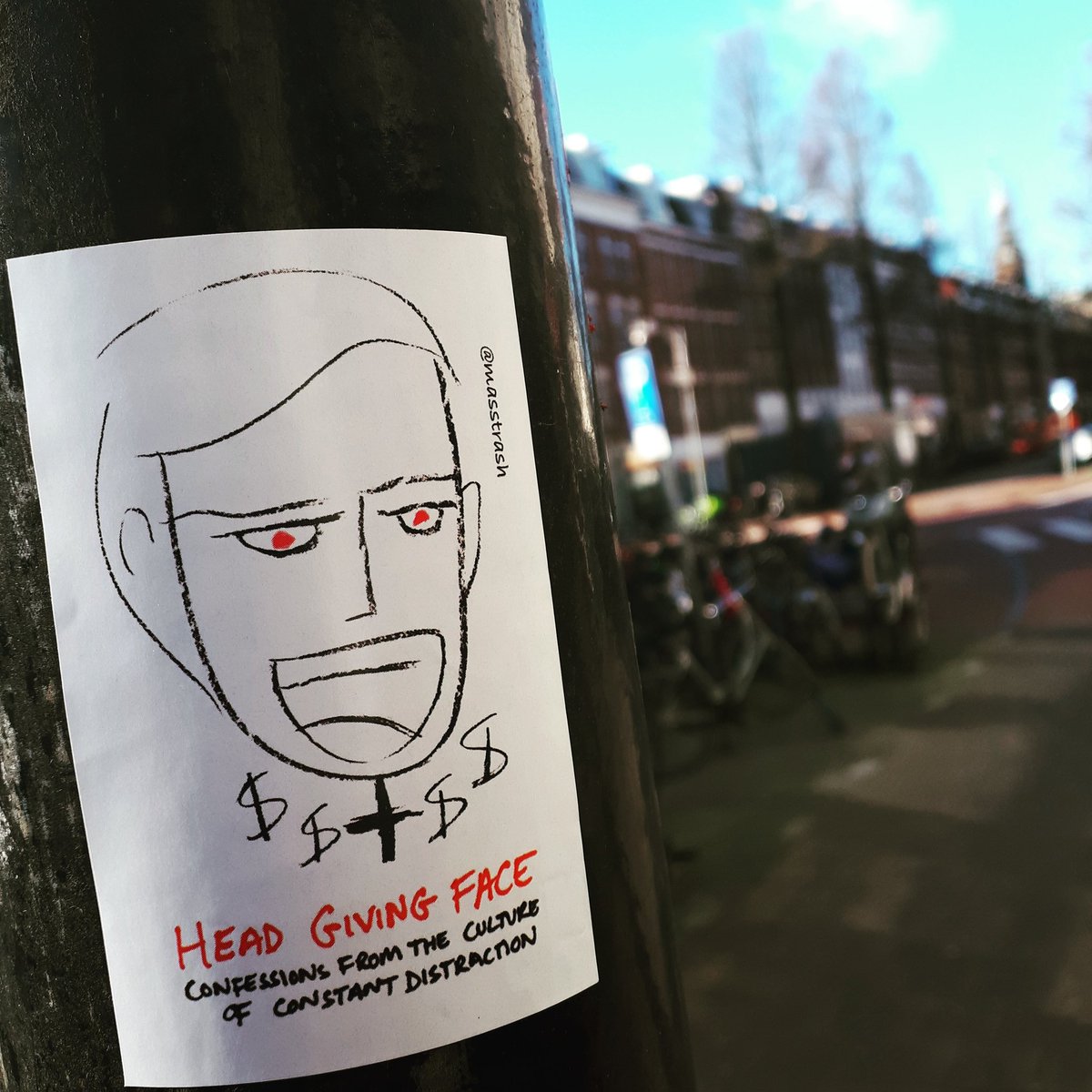 mass_trash's tweet photo. Head Giving Face (Confessions From The Culture of Constant Distraction #masstrash #book #selfisolating https://t.co/qdOELcX2BR
