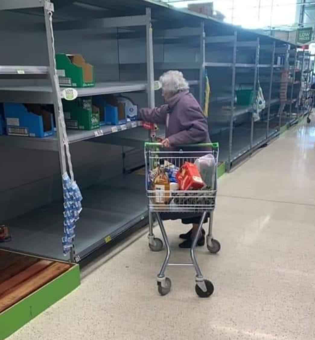 SmegHeadMully's tweet photo. These are the people who suffer when you panic buy! I didn't take this picture. #COVID_19uk https://t.co/Eg1jFz84Yt
