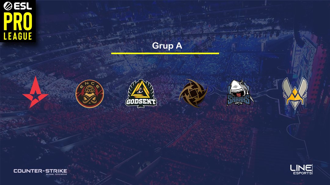 LineEsport's tweet photo. #ESLProLeague 'de A grubu:

Grup aşamaları #Koronovirus tedbirleri nedeniyle online oynanacak. https://t.co/BTJ3IrnW0H