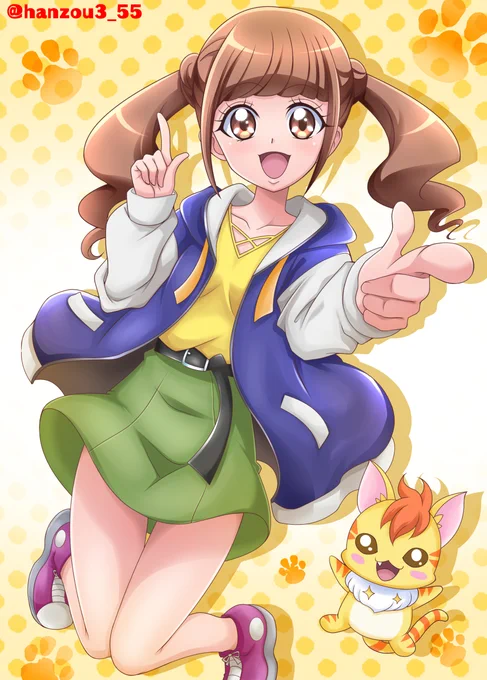 ひなたちゃんとニャトランを描いてみました☆ 