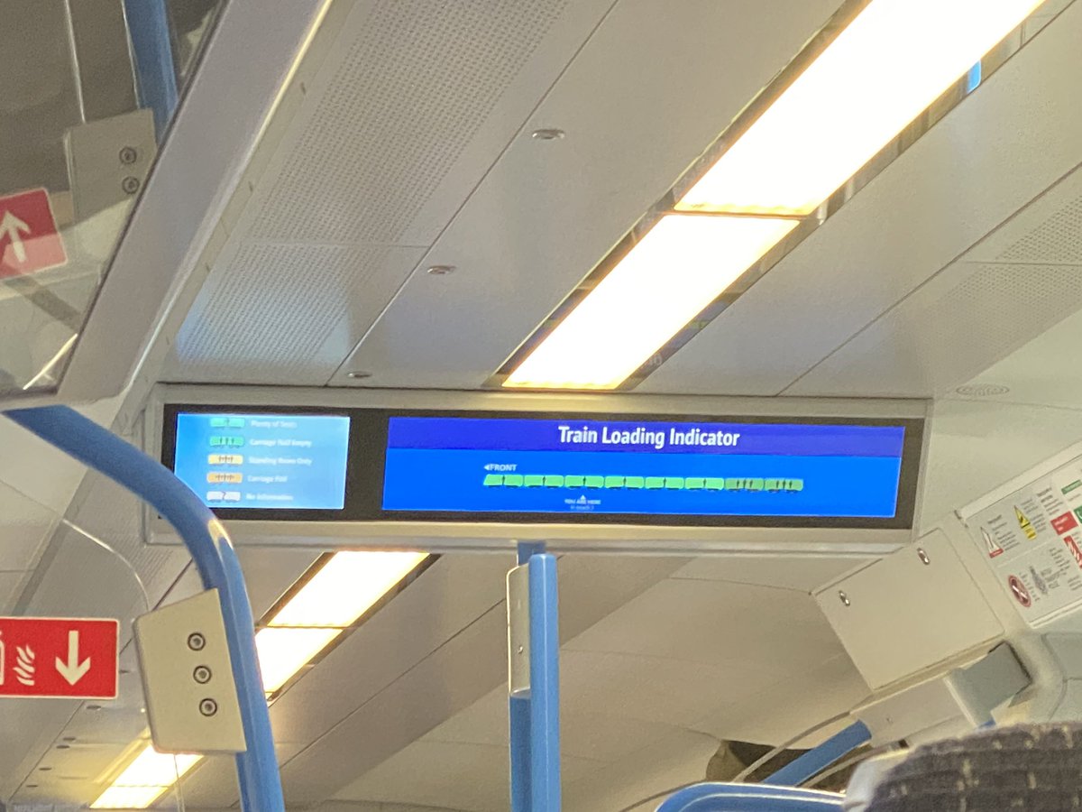 Lismur16's tweet photo. Not something you see everyday on an 8 carriage 8am train from Brighton to London #coronavirusuk https://t.co/4S9vzt6YLQ